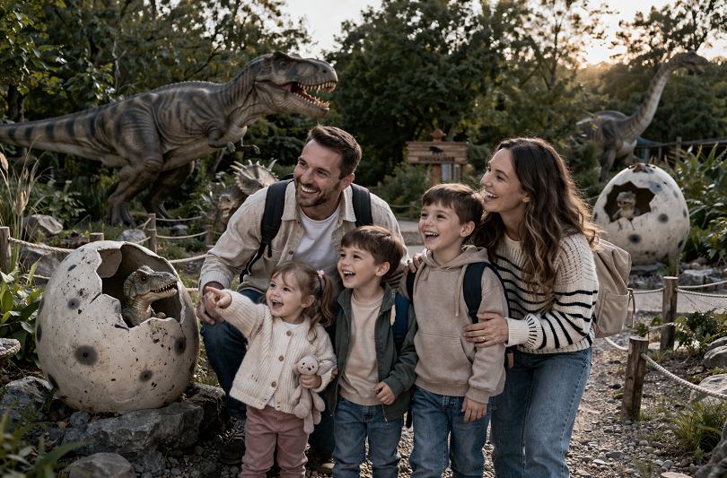 Unde pot vedea copiii dinozauri in Romania: top parcuri si locatii spectaculoase